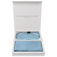 Ensemble de taies d'oreiller en soie de mûrier 100% pure de luxe avec boîte cadeau, broderie personnalisée, taie d'oreiller en soie et masque pour les yeux