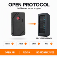 Servidor de API Abierta Traccar, Geocerca, Alerta de Exceso de Velocidad, Batería Recargable de 1200 mAh, Rastreador de Vehículos Personales, Rastreador GPS Inalámbrico