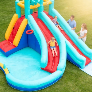 <span class=keywords><strong>Castillo</strong></span> Inflable para Niños para Todas las Estaciones con Toldo Opcional para Protección Solar y contra la Lluvia en Complejos Turísticos - Product Image 2