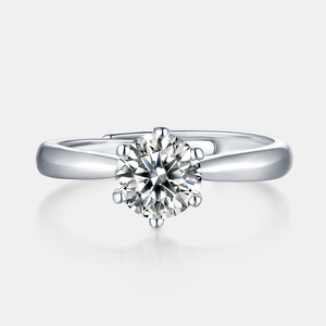Luxury Moissanite <strong>Ring</strong> <strong>Adjustable</strong> 925 Sterling <strong>Silver</strong> Trendy Wedding <strong>Ring</strong> Jewelry GRA Certificate Classic Women Luxury <strong>Ring</strong> - Product Image 4
