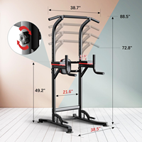Snbo Pull Up Bar Power Tower Dip Bar Station Dip Stand Équipement d'entraînement multifonctionnel Machine de musculation