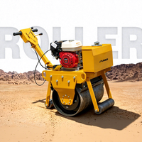 Rouleau compacteur vibratoire à tambour unique pour piétons, petit modèle, prix usine fabricant