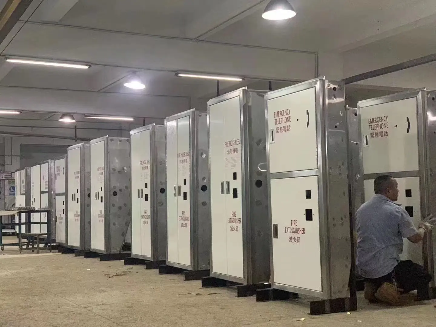 ממשלת הונג קונג נירוסטה 316 קופסאות אש עמיד למים תכונות מפתח גיליון מתכת ייצור מנהרת קופסאות אש