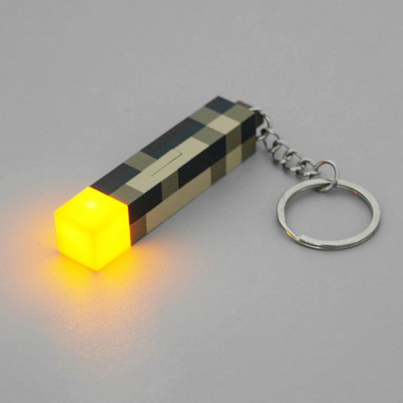 USB Rechargeable Light-up Torch Keychain