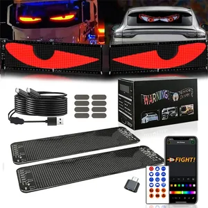 Nouvel écran publicitaire LED 2-en-1 en aluminium couleur pour vitre <span class=keywords><strong>de</strong></span> voiture, intelligent USB pour contrôle par application, lumières <span class=keywords><strong>de</strong></span> camion <span class=keywords><strong>de</strong></span> haute qualité - Product Image 1
