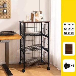 Chariot de rangement utilitaire roulant pour la cuisine à domicile, chariot de cuisine mobile en métal - Product Image 5