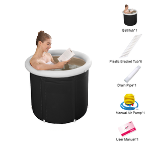 Tinas de baño de aislamiento de 5 capas, Cubo de baño plegable de PVC de lujo, bañera de barril de recuperación de baño de hielo portátil - Product Image 4