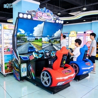 Simulateur de course automobile FEC pour enfants et adultes, machine de jeu d'arcade vidéo à monnayeur