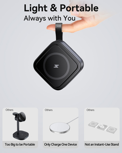 Estación de Carga Inalámbrica Rápida, Soporte Magnético para Teléfono, Cargador Inalámbrico Plegable y Portátil de 15W para Samsung, Cargador 3 en <span class=keywords><strong>1</strong></span> - Product Image 5