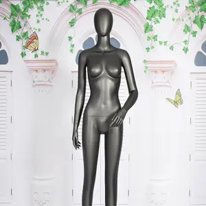 Custom Design Factory Price Silver Grey 3D Model Free Full Body Female Fashion Mannequins