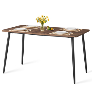 <span class=keywords><strong>Table</strong></span> de cuisine moderne <span class=keywords><strong>VASAGLE</strong></span> avec plateau résistant à la chaleur, assemblage rapide, <span class=keywords><strong>table</strong></span> à <span class=keywords><strong>manger</strong></span> de 55,1 pouces pour 4 à 6 personnes - Product Image 1