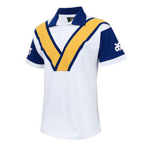 复古经典透气涤纶升华印花定制标志号码男士Nrl橄榄球联盟球衣衬衫澳大利亚 - Product Image 6