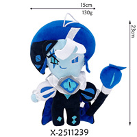 Peluche Shadow et Milk Cookie Run 25 cm, jouet en peluche doux, rembourrage en coton PP, cadeau d'anniversaire pour enfants