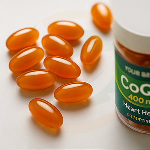 ओम कोएंजाइम क्यू 10 सॉफ्टजेल कैप्सूल-स्वास्थ्य खाद्य ग्रेड 60 गणना जैविक हृदय स्वास्थ्य और ऊर्जा उत्पादन समर्थन - Product Image 2