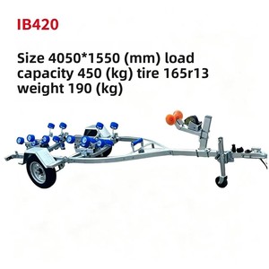 Rimorchio per Barche ZM, Rimorchio Marino per Gommoni d'Assalto, Gommoni in Gomma, Moto d'Acqua, Motoscafi - Carrello Portautensili Mobile - Product Image 2