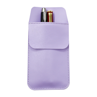 Estuche Organizador de Cuero Genuino Personalizado para Bolígrafos y Lápices