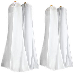 कस्टम मल्टीकोर अतिरिक्त बड़े गाउन लंबे कपड़े रक्षक बैग डस्टप्रूफ गैर बुना कपड़ा भंडारण बैग ब्राइडल वेडिंग ड्रेस कवर - Product Image 5