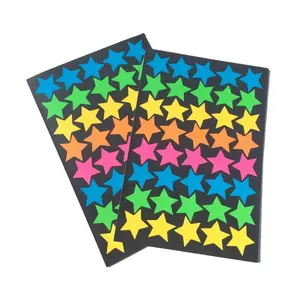 定制印刷学校教师收藏奖励彩色不干胶纸星贴纸为孩子