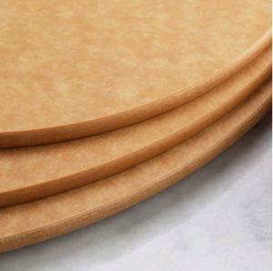 Planche à découper ronde en fibre de bois pour la cuisine, passe au lave-vaisselle, antidérapante, épaisseur 0,6 cm, non toxique - Product Image 3
