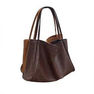 Bolsos de Mano de Cuero Genuino para Mujer, Ecológicos, Suaves, Impermeables, de Gran Capacidad, Bolsas de Compras de Primera Calidad, Precio de Fábrica, con Cierre - Product Image 1