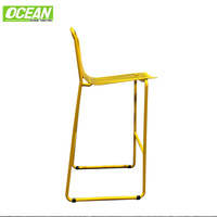 Tabouret de bar industriel moderne pour jardin extérieur, ensemble de chaises, meubles OEM pour hôtel et villa avec cadre en aluminium pour salle à manger, bar et maison