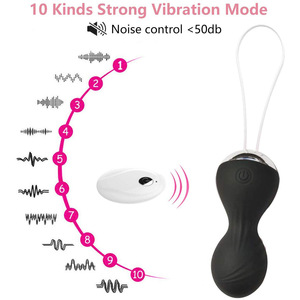 A Jumping <b>egg</b> <b>remote</b> <b>control</b> with 10 frequency for female vaginal dumbbell contraction exercise masturbation device wholesale - Product Image 3