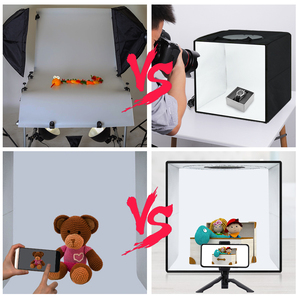 Kit de Fotografía con Caja de Luz Plegable, Estudio Fotográfico, Caja de Luz de 40 cm, Luz LED Softbox, Kit de Fondo para Fotografía, Caja de Luz - Product Image 5