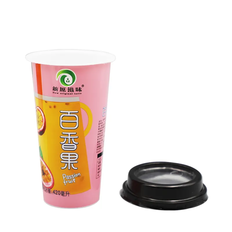 Labeling in mold food container plastic ice cream cup plastic cup for jelly