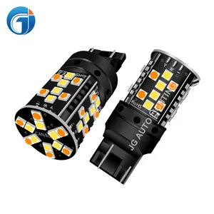 JG T20 Switchback 44SMD 3030 chip 1157 7443 3157 switchback levou lâmpadas P21/5W DRL transformar a luz do sinal