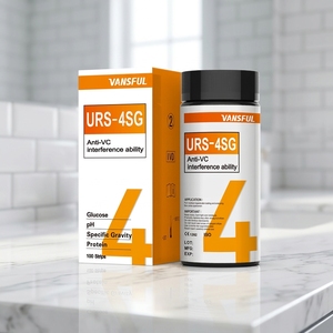 Kit de Prueba de Orina Médica para <span class=keywords><strong>UTI</strong></span>, Tiras Reactivas para Análisis de Orina, Tiras Reactivas de Orina de <span class=keywords><strong>4</strong></span> Parámetros URS-4SG - Product Image 1