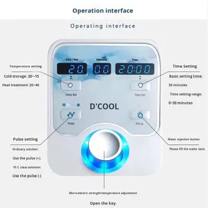 Dcool เครื่องอิเล็กโตรโฟรีซิสสำหรับความงามการดูแลส่วนบุคคลให้ความชุ่มชื้นกับใบหน้าค้อน<span class=keywords><strong>น้ำแข็ง</strong></span>ร้อนเย็นอัดออกซิเจน - Product Image 3