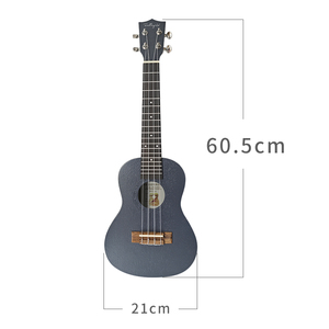 Ukelele negro mate de 23 pulgadas, ukelele Hawaiano, <span class=keywords><strong>guitarra</strong></span> <span class=keywords><strong>pequeña</strong></span> de 4 cuerdas, fábrica de abeto - Product Image 6