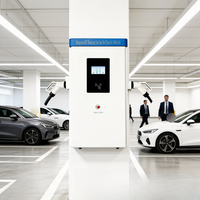 Nueva Estación de Carga Comercial para Vehículos Eléctricos 120kW CCS2 Gun OCPP 1.6J, Solución de Estacionamiento para Flotas con Conector Dual Independiente Jinghu TA-DC-FD