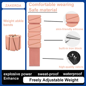 Poids pour poignets et chevilles Pilates, bracelet lesté pour femmes et hommes, pour la <span class=keywords><strong>salle</strong></span> <span class=keywords><strong>de</strong></span> <span class=keywords><strong>sport</strong></span> à domicile, entraînement Pilates, exercices <span class=keywords><strong>de</strong></span> musculation, marche - Product Image 4