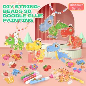 Set di Catcher da <span class=keywords><strong>sole</strong></span> per bambini dipinti di cristallo con perline collana arte portachiavi in plastica giocattoli da disegno per 5 a 7 anni - Product Image 1