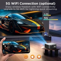 SXZ X12, el Más Reciente Proyector LED Portátil Full HD 1080P 1200ANSI con Sistema Android 14, Reproductor Multimedia LCD Inteligente para Cine en Casa, Enfoque Automático