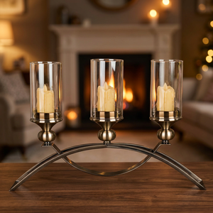 Bougeoirs élégants avec des votives en verre pour une ambiance chaleureuse Charmants bougeoirs votifs en verre parfaits pour toute occasion - Product Image 5