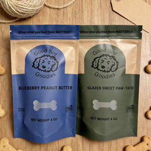 Food Grade Laminated Stand Up Pouch Custom Logo Printed Zipper <b>Bag</b> With <b>Clear</b> Window For Dog Pet Treat Snack Packaging - Product Image 3