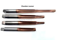 NISUNTOOLS Escariador de Cámara 375 Ruger de Acero de Tungsteno HSS con Carburo, 6 Filos, Recubrimiento TiCN, Sin Refrigerante, para Mecanizado CNC de Rifles y Armas CIP