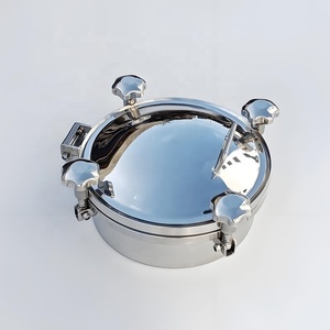 Cnjs फूड ग्रेड मैनवे डोर डोर राउंड प्रेशर टैंक सैनिटरी स्टेनलेस स्टील डीएन 300 मैनहोल कवर रोह प्रमाणित 1 वर्ष की वारंटी - Product Image 2