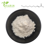 Acide 10-hydroxy-2-décanoïque 98% Acide de gelée royale Extrait de gelée royale en poudre Additif CAS 697235-49-7 Purin Intermédiaires cosmétiques
