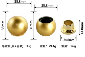 향수병 캡용 골드 마그네틱, 내구성, 친환경, 손쉬운 개봉, 우아한 마그네틱 향수 캡 탑 - Product Image 2