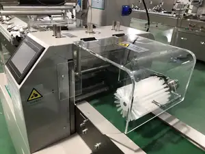 자동 베개 흐름 포장 사탕 롤리팝 단백질 에너지 바 초콜릿 바 수평 포장 기계