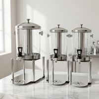 Luxe grensoverschrijdende vergulde koelkast voor sap, dranken, buffet, thee, fruitthee.