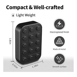 Customizable Metal Stainless Steel <b>Silicone</b> <b>Rubber</b> Plastic Fidget Gun Toy EDC Educational Fidget Slider Push Unisex Anxiety - Product Image 5