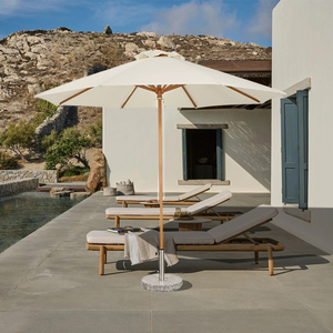 Parapluie de terrasse 210T imperméable à 8 baleines, style crayon, colonne centrale en alliage, protection solaire 2000-3000mm, pour <span class=keywords><strong>camping</strong></span> et pique-nique en extérieur - Product Image 1