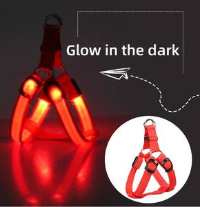 SinSky 光る LED ライト付き 安全 ペット 犬用 ハーネス リード 点滅 発光式 ドッグセーフティーハーネス - Product Image 2