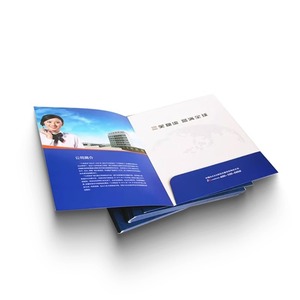 Benutzer definierte Logo Design Dokument Papier Präsentation ordner mit Taschen
