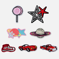 Nouveaux patchs brodés à coudre ou à thermocoller, motif animaux mignons, pour vêtements et chapeaux