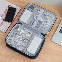 Tas Penyimpanan Digital Portabel untuk Perjalanan, Kotak Organizer Elektronik Tahan Air untuk Aksesori Laptop, Kabel & Peralatan Perjalanan